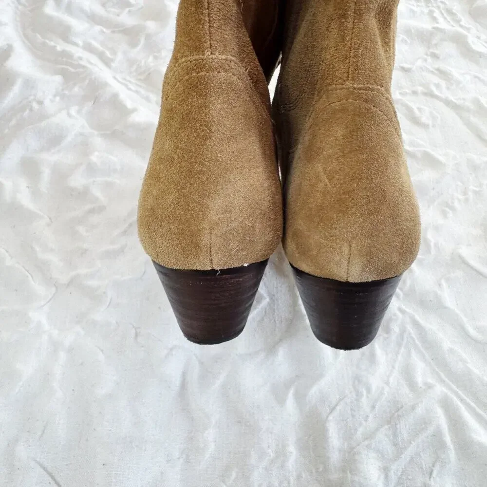 Marc Fisher Natural Edania Cowboy Boots Size 9.5 New